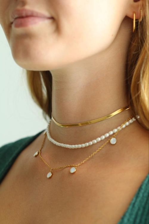 Tragebild Choker und Halskette