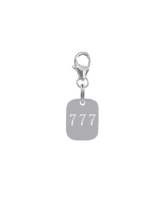 ANGEL NUMBER 777 SNAP CHARM