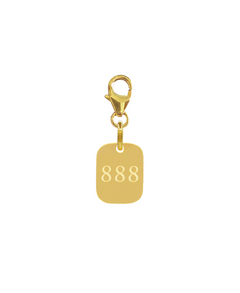 ANGEL NUMBER 888 SNAP CHARM
