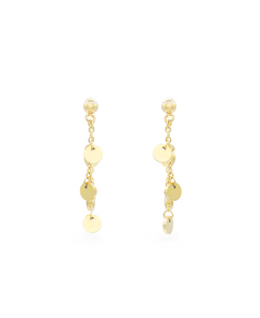 Abbi Ohrstecker, Ohrringe Gold, Produktfoto, Front View