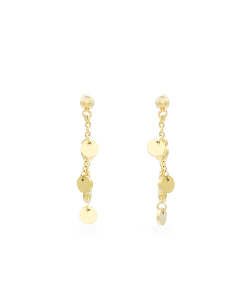 Abbi Ohrstecker, Ohrringe Gold, Produktfoto, Front View