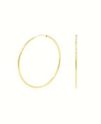 Inner Circle Creolen, Ohrringe gold, Produktfoto, Side View