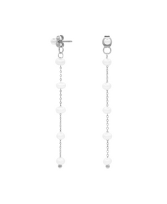Moiety Ohrstecker, Ohrringe perle silber, Produktbild front
