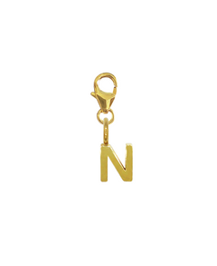 LETTER SNAP CHARM - N