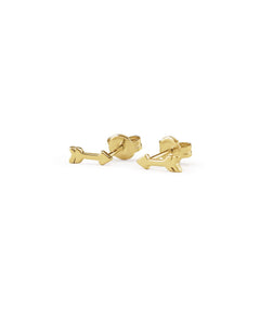 Aaina Ohrstecker, Ohrringe Gold, Produktfoto, Side View