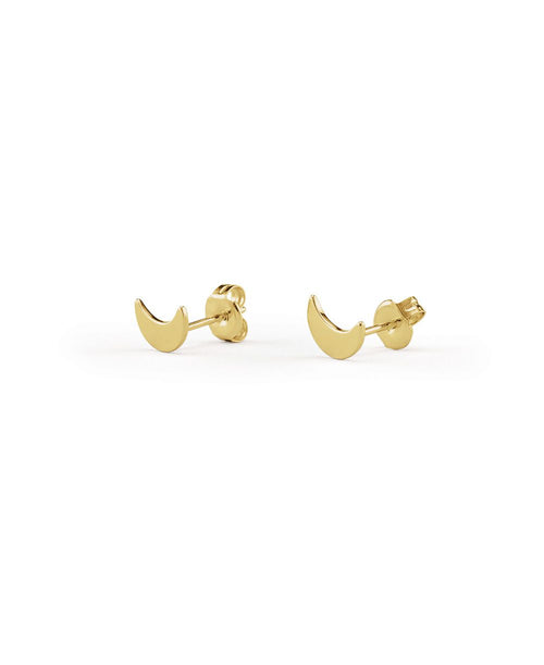 Chifae Ohstecker, Ohrringe gold, Produktfoto, Side View