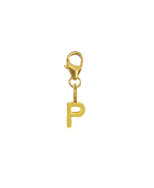 LETTER SNAP CHARM - P