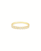 Sleek Shiny Ring, Ring gold zirkonia, Produktfoto, Front View