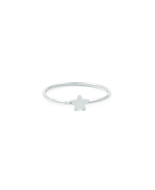 Star Ring, Ring silber, Produktfoto, Front View