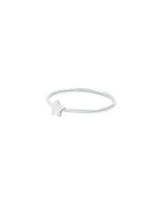 Star Ring, Ring silber, Produktfoto, Side View