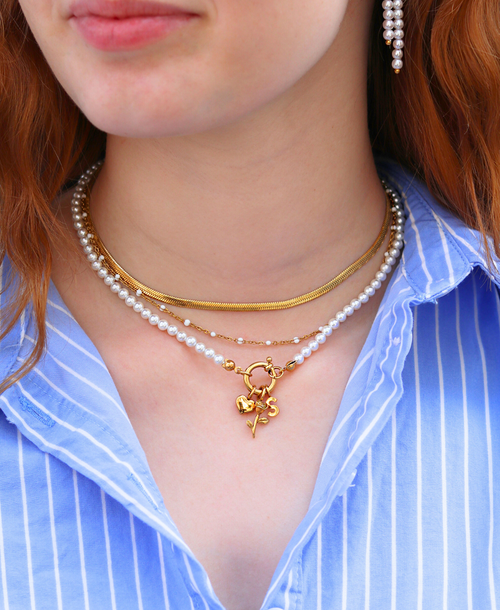 Peerless Kette Gold, Tragefoto