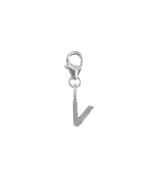 LETTER SNAP CHARM - V