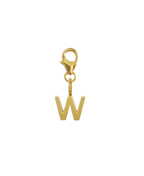 LETTER SNAP CHARM - W